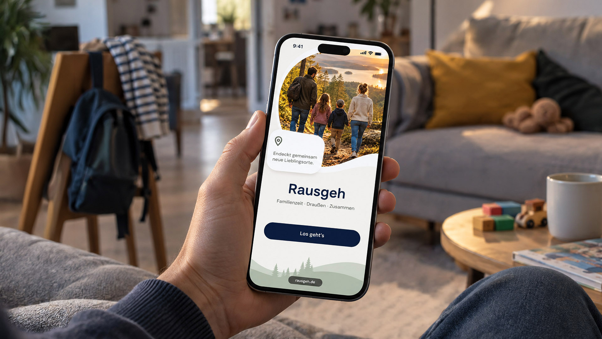 Rausgeh app screenshot